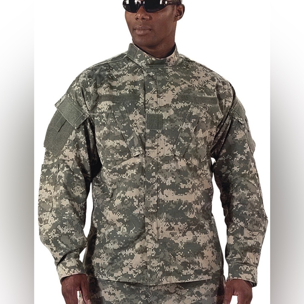 Military Ripstop Field Coat, Digital Camo (UCP), XL-Regular